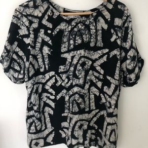 osei duro 100% silk top EUC size medium M